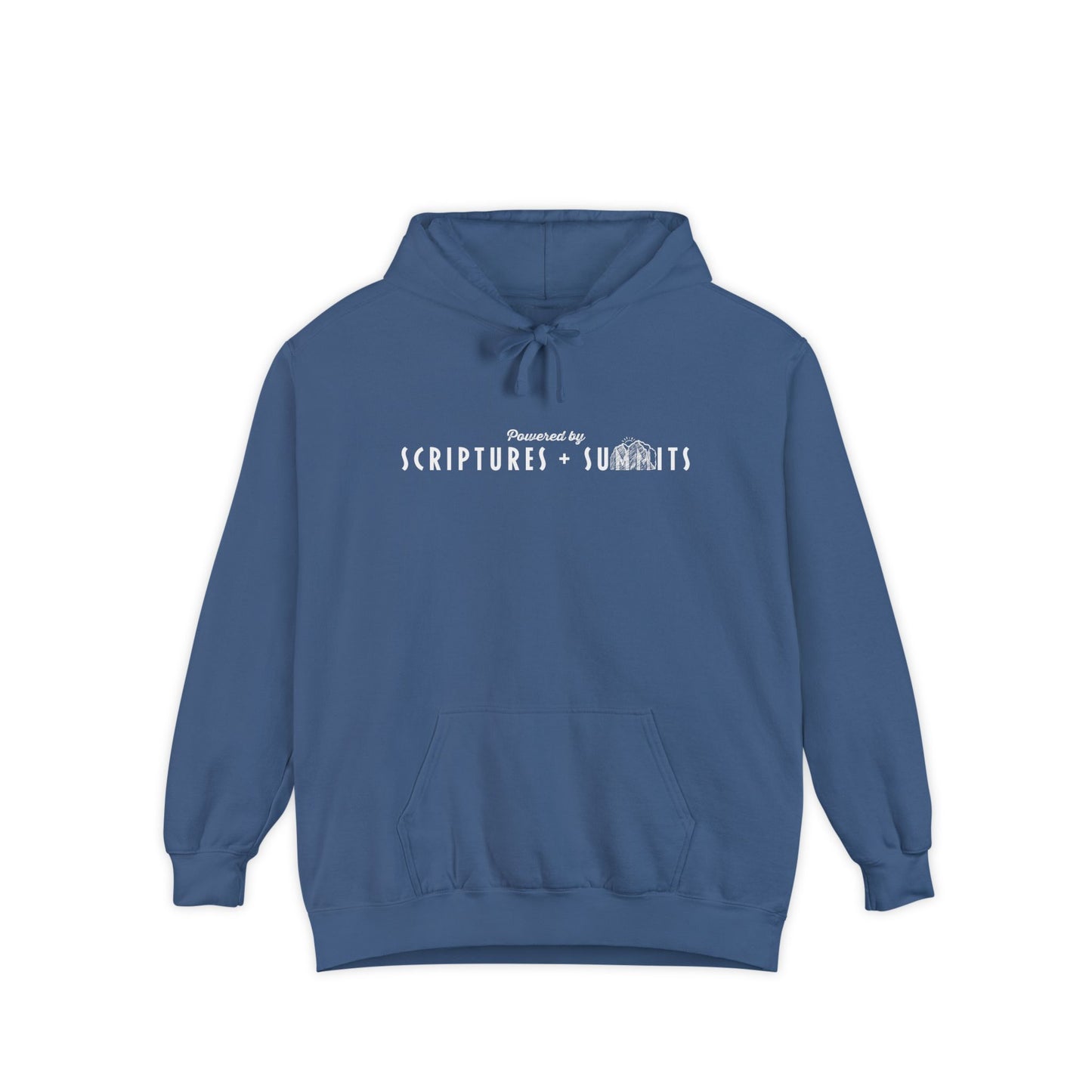 Christian Hoodie - Scriptures + Summits - Unisex Garment-Dyed Hoodie