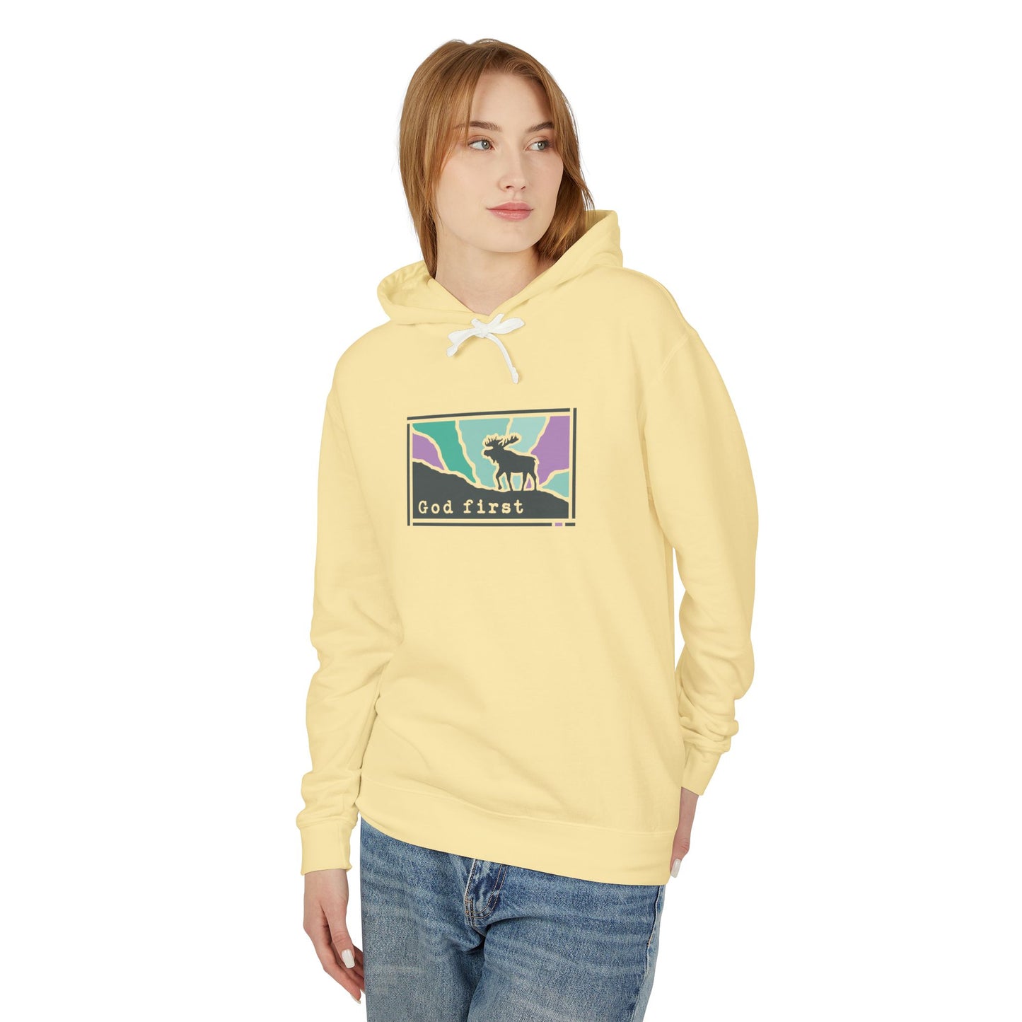 Denali National Park - God First - Christian Hoodie