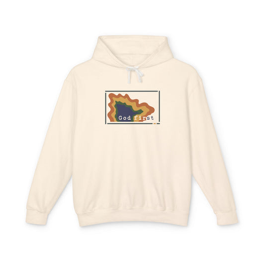Yellowstone National Park 'God First' Hoodie — Breathable Heirloom Knit