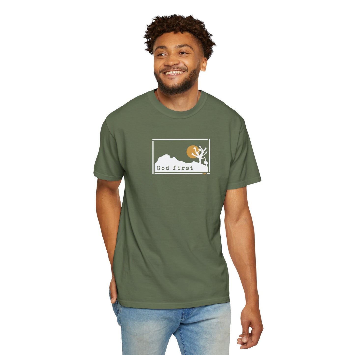 Joshua Tree National Park 'God First' — Heritage Trail Tee