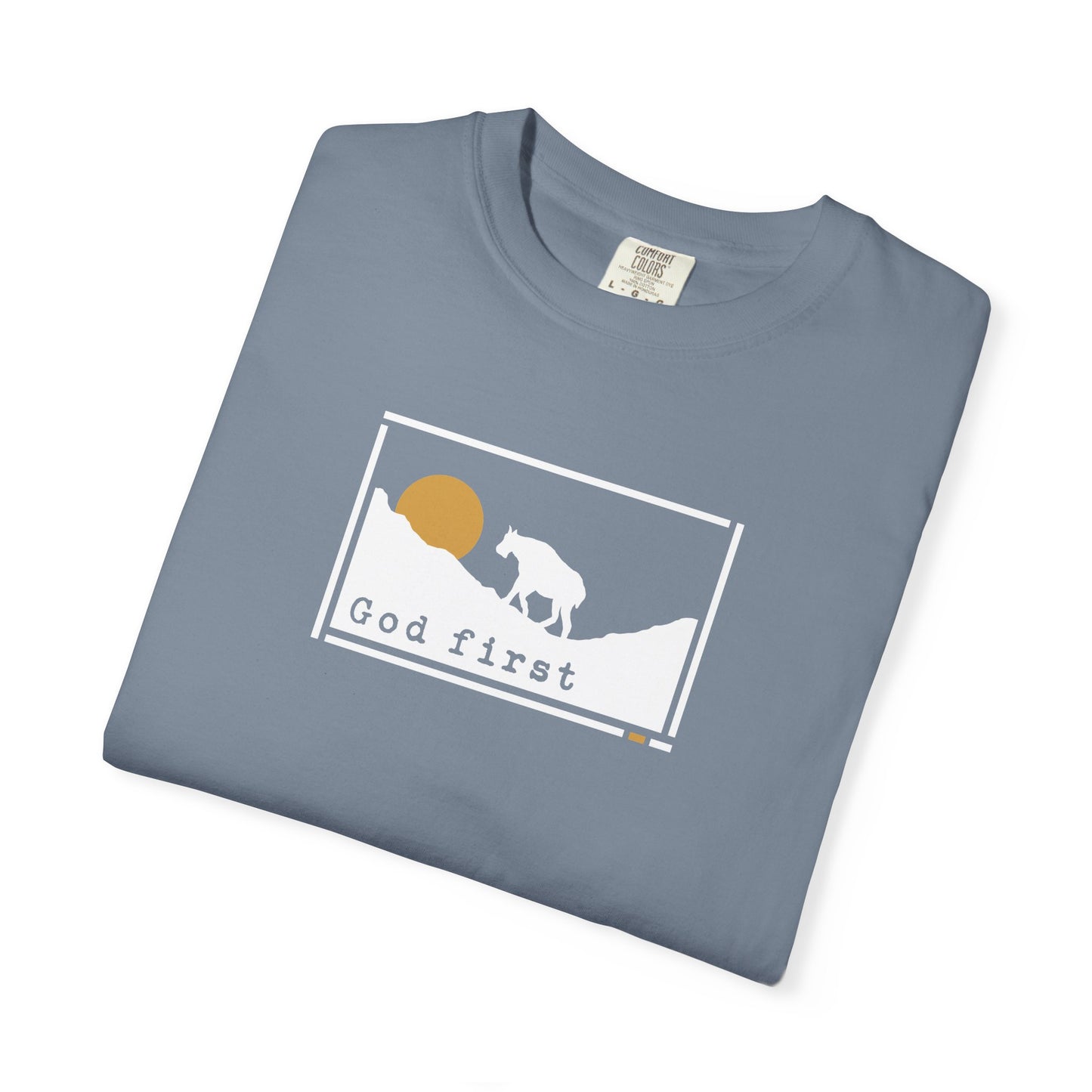 Glacier National Park 'God First' — Heritage Trail Tee