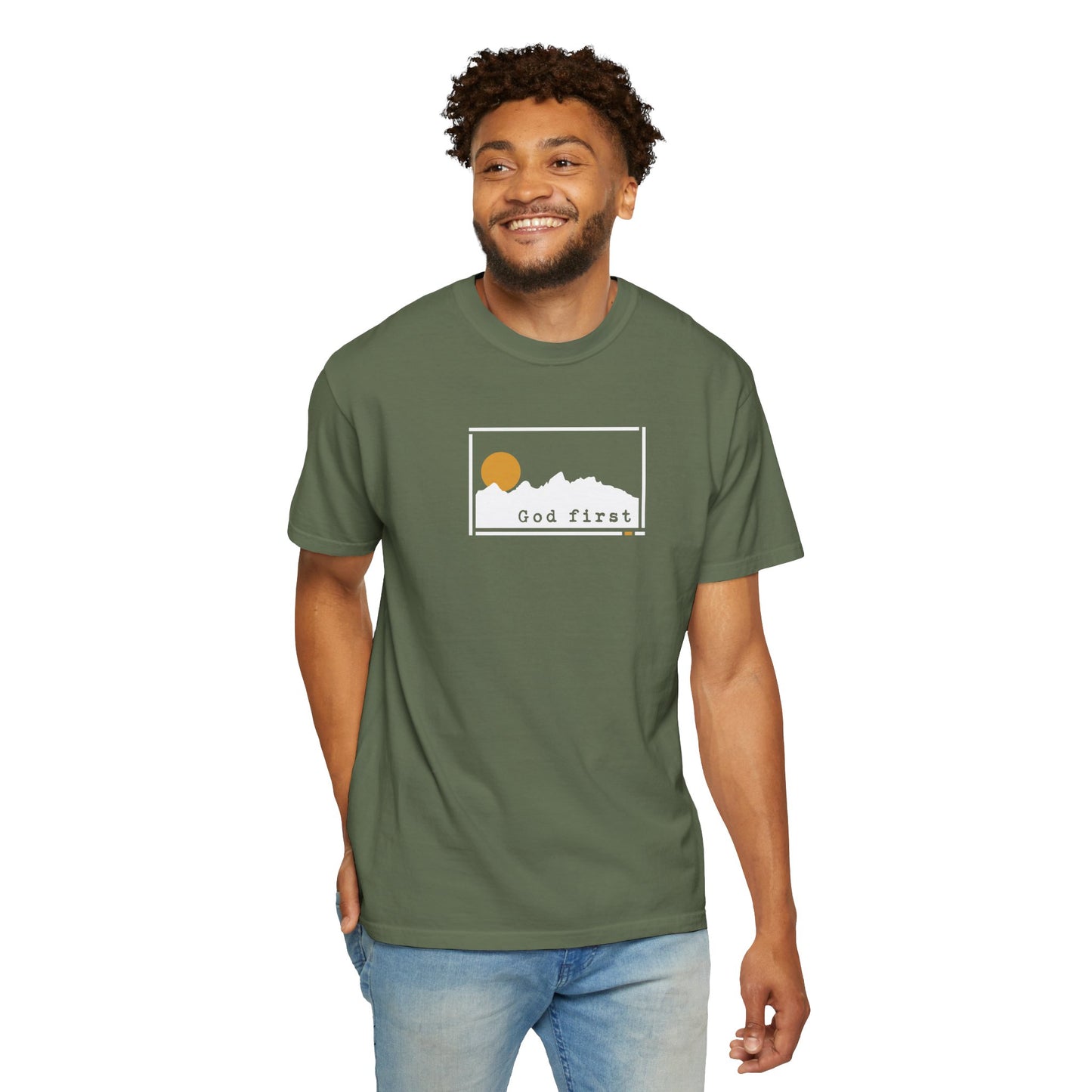 Grand Teton National Park 'God First' — Heritage Trail Tee