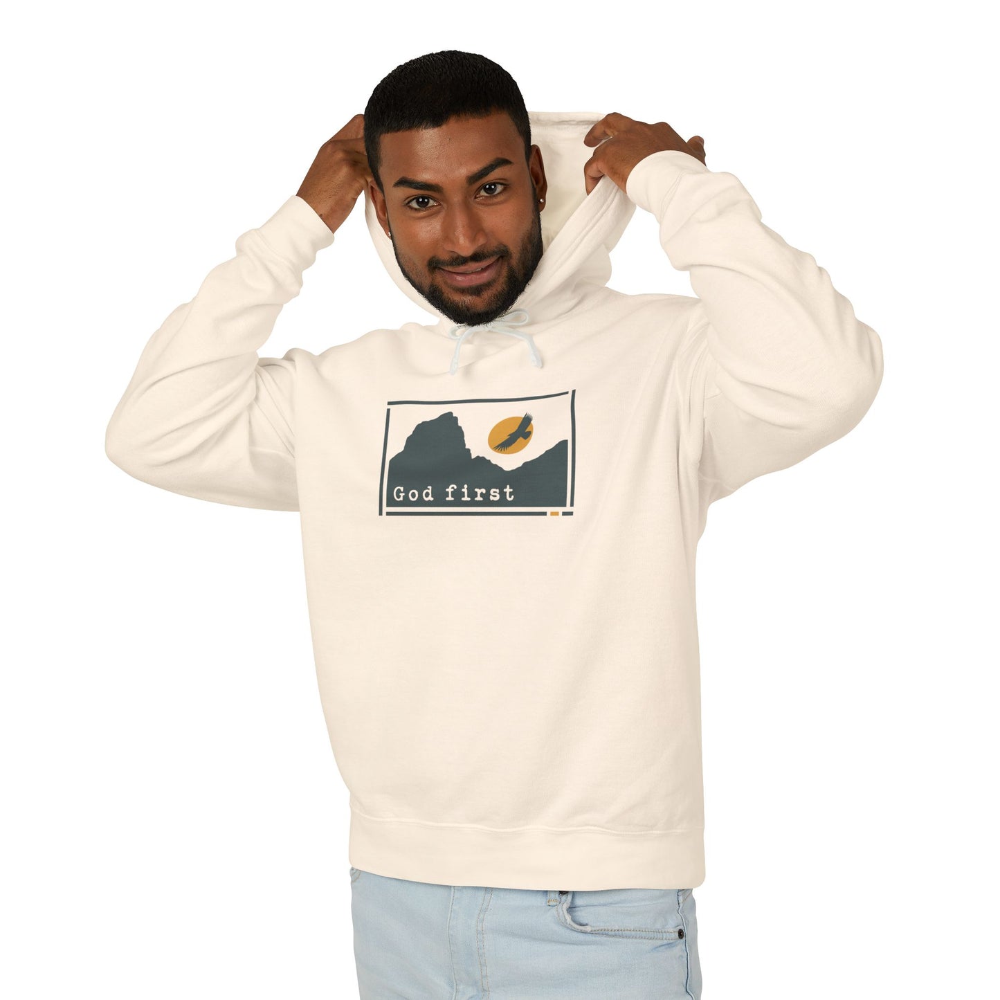 Zion National Park 'God First' Hoodie — Breathable Heirloom Knit