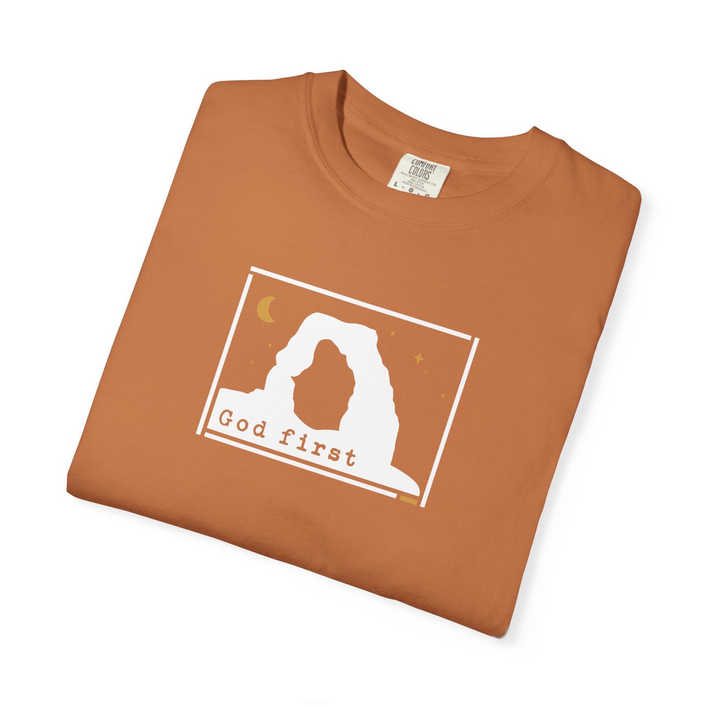 Arches National Park 'God First' — Heritage Trail Tee