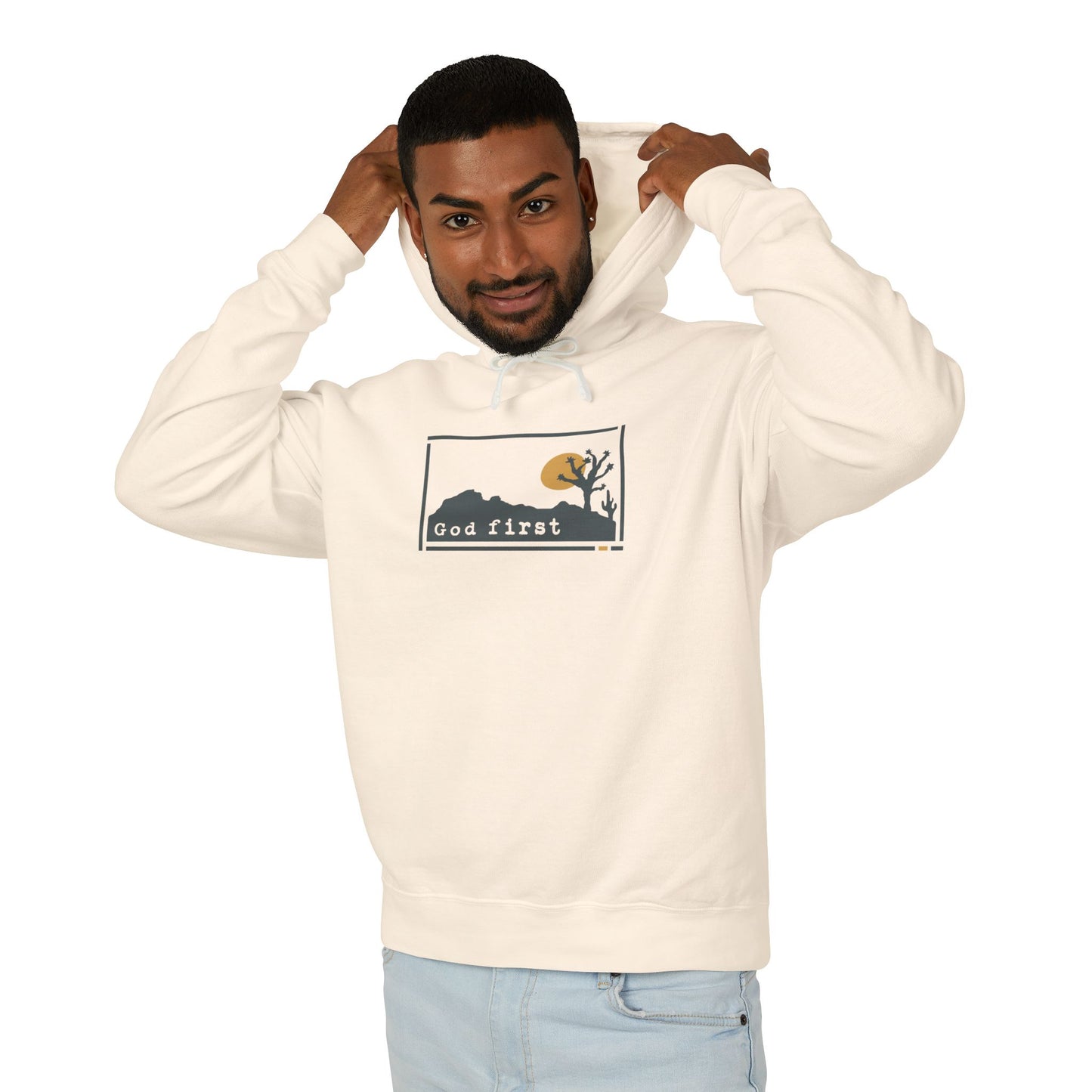 Joshua Tree National Park - God First - Christian Hoodie