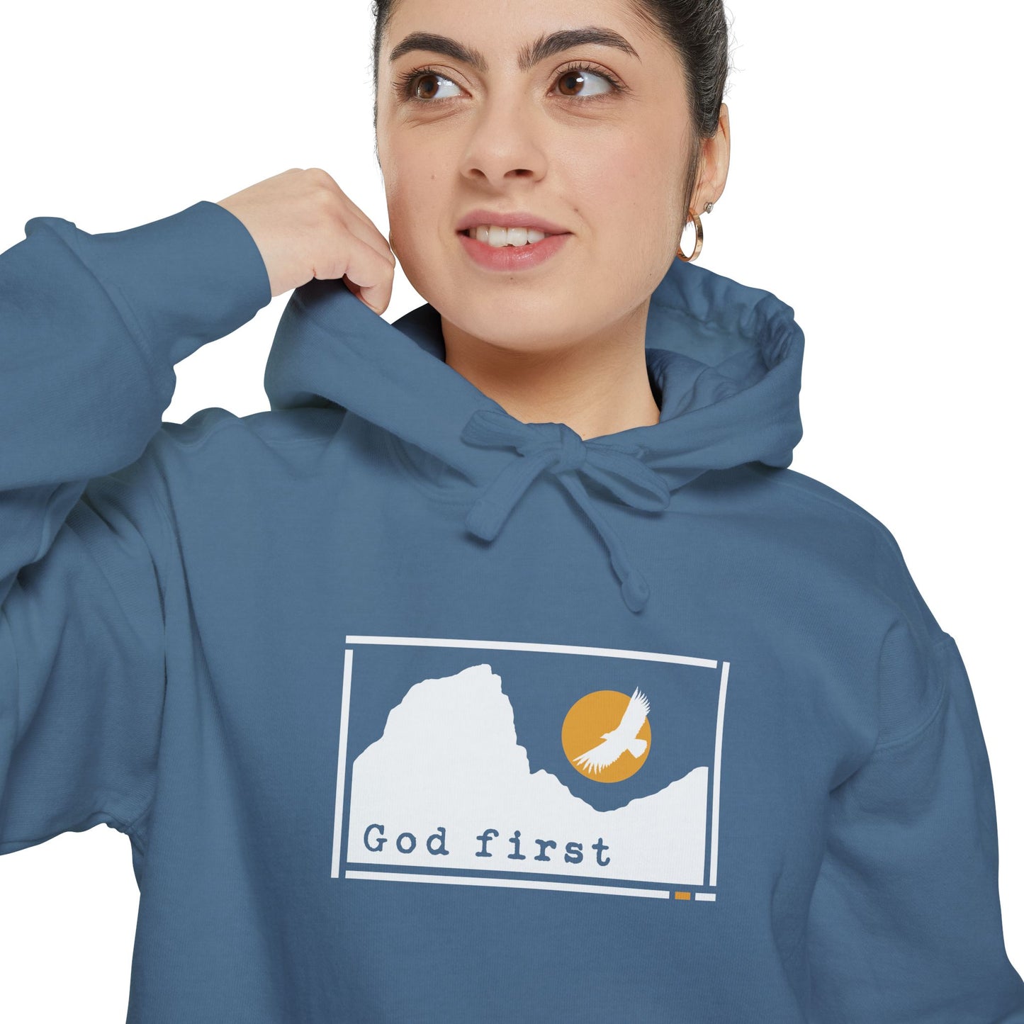 Zion National Park 'God First' Hoodie — Fortified Mountain Fleece
