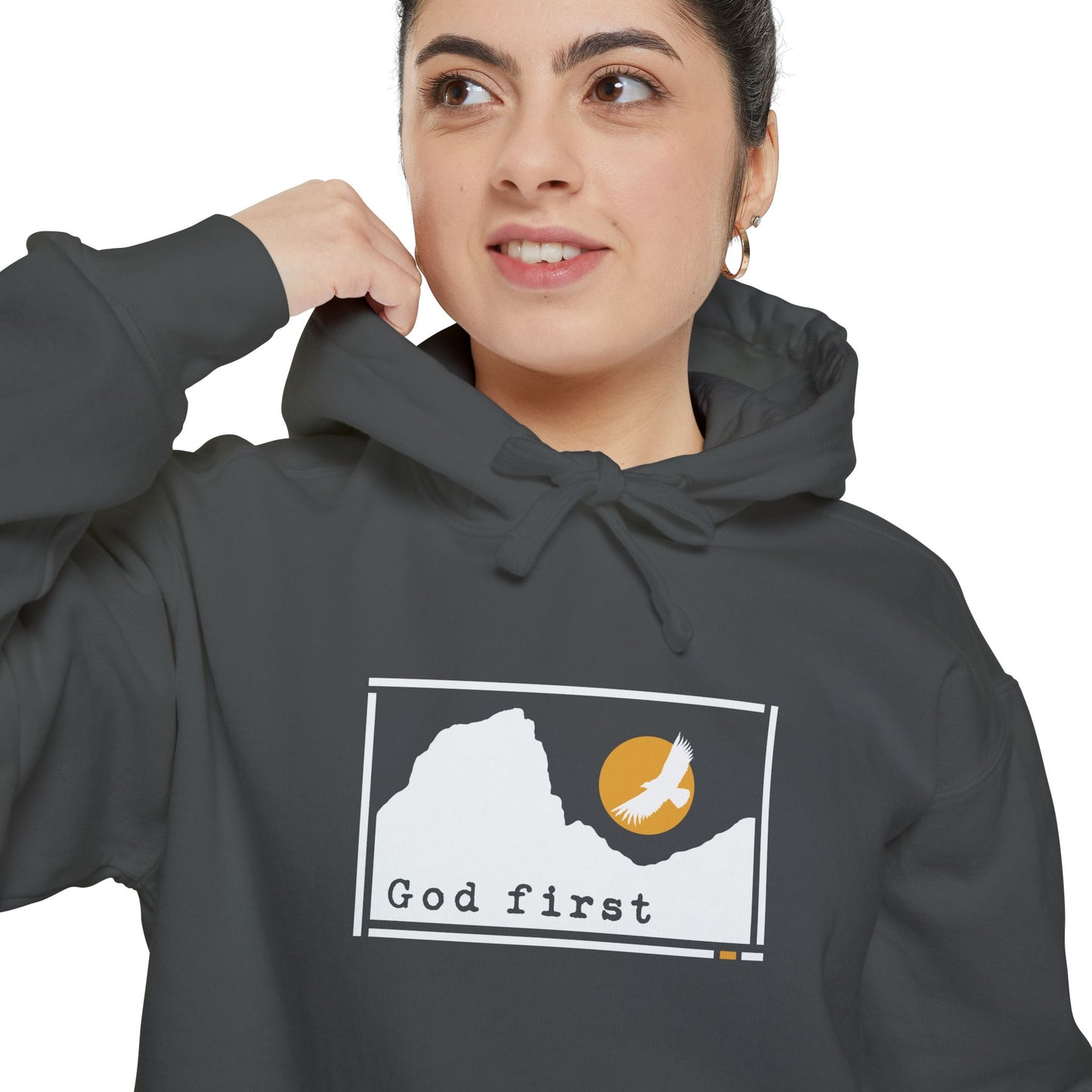 Zion National Park 'God First' Hoodie — Fortified Mountain Fleece