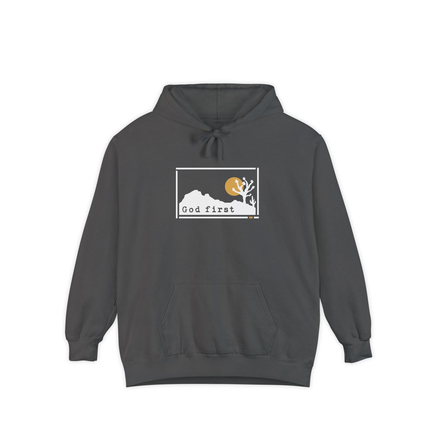 Joshua Tree National Park 'God First' Hoodie — Fortified Mountain Fleece