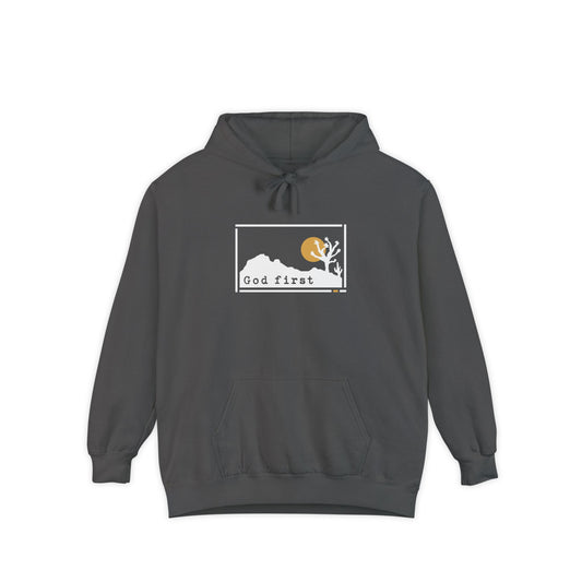 Joshua Tree National Park 'God First' Hoodie — Fortified Mountain Fleece
