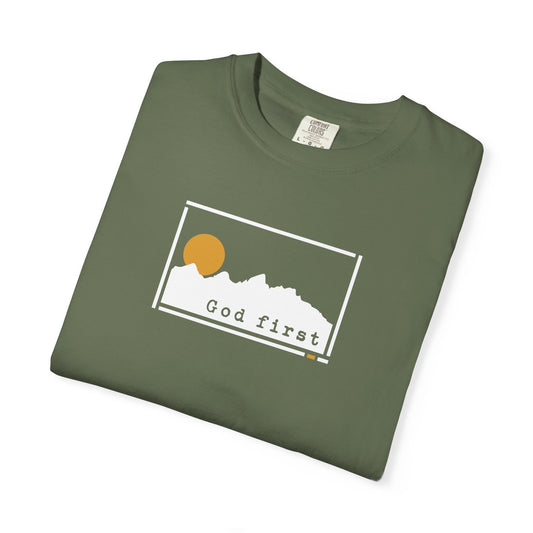Grand Teton National Park 'God First' — Heritage Trail Tee